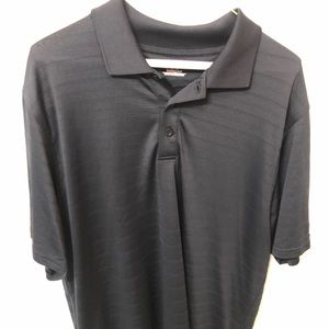 L Men’s Black Dri Fit Polo